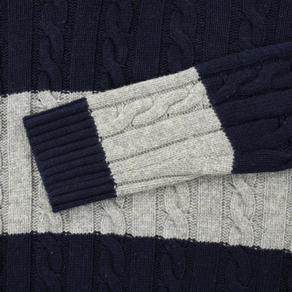 Cashmeritaly First Class Cashmere Silk Wool Italy Cable Knit Shawl Sweater. - Picture 3 of 6